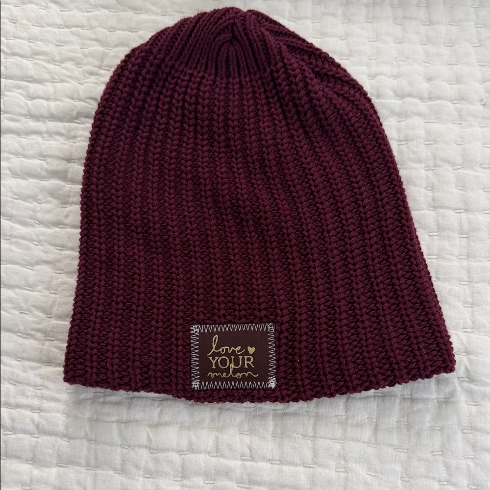 Love Your Melon Knit Beanie - Burgundy